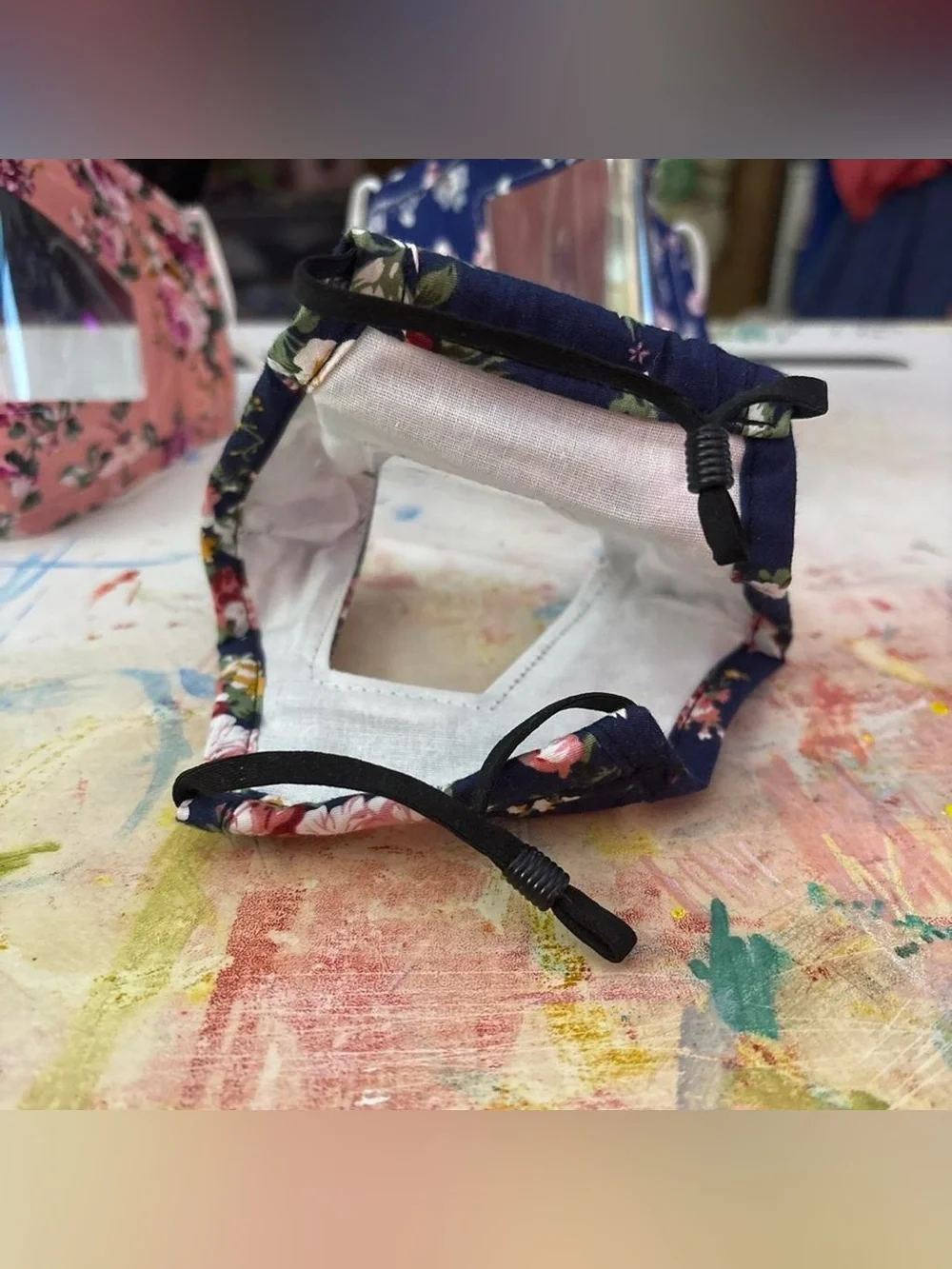 Floral Face Shield Mask